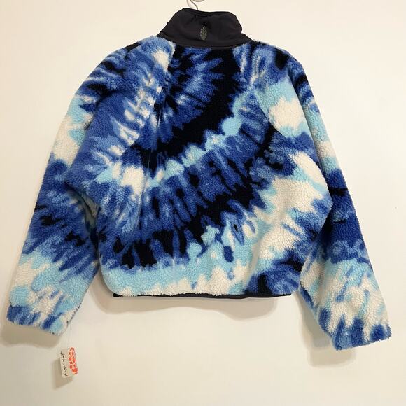 NWT Free People Movement Rocky Ridge Pullover in Ocean Tie Dye - Picture 8 of 9